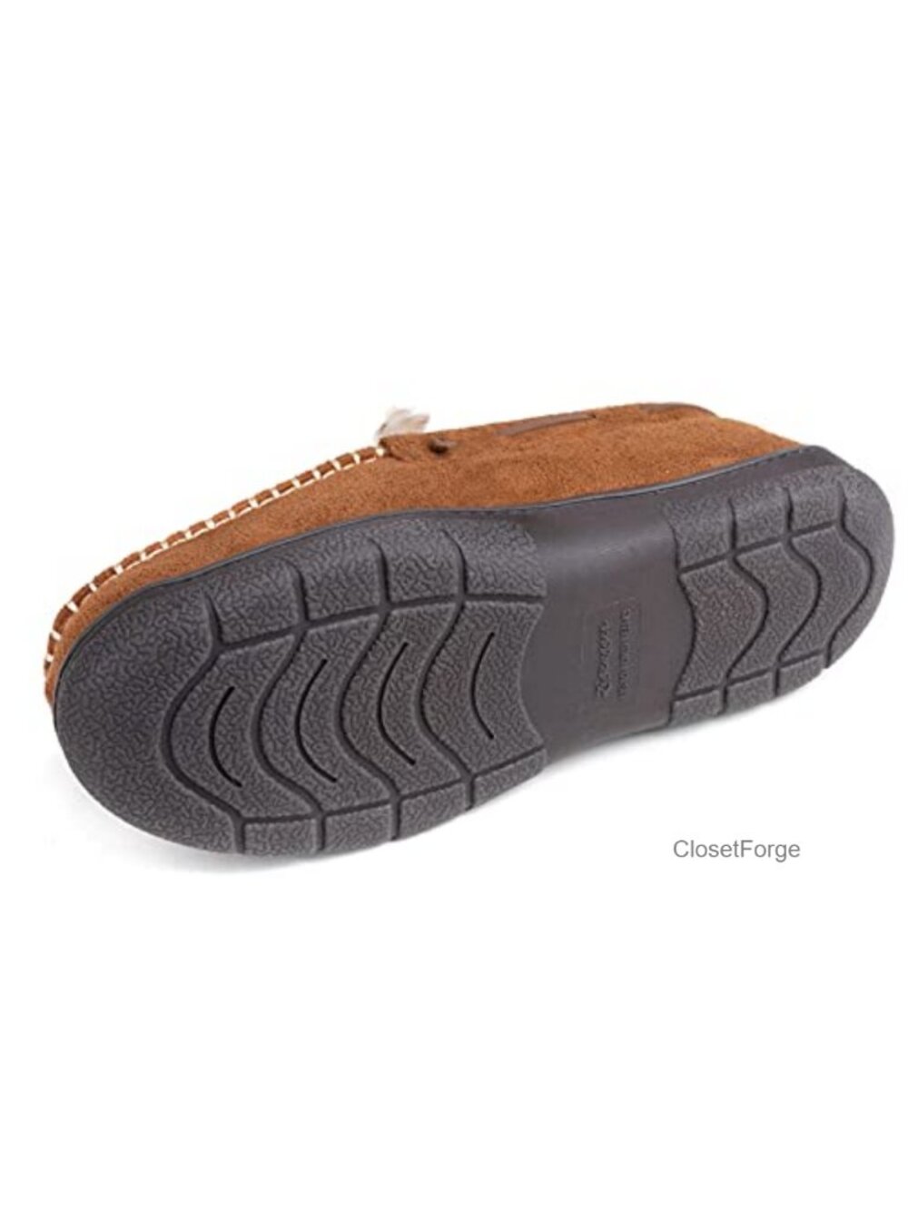 Men's Mocc Memory Foam Faux Suede Indoor Outdoor House Shoes - Picture 5 of 6